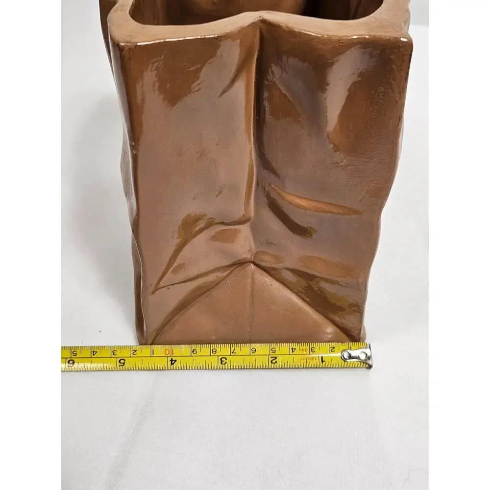 Vintage 1987 Nowell’s Ceramic Paper Bag Design Pot With Large Ducks - Picture 10 of 10